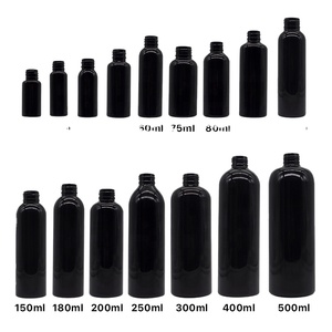 Empty Black PET Plastic Shampoo Lotion Body Toner Bottles 100ml/120ml/250ml/500ml Skin Care Serum Packaging Pump Sprayer Shape - Product Image 2