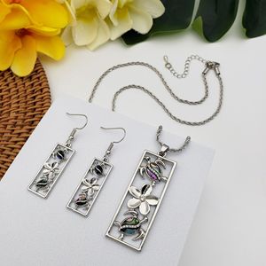 Samoa hawaiana Boho estilo <span class=keywords><strong>Vintage</strong></span> joyería diseño de tortuga colgante Rectangular collar pendientes conjunto mujeres