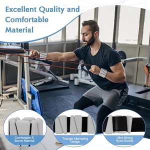 Nouveaux poids de poignet et de cheville réglables en silicone, durables et portables, pour la musculation et la gym - Product Image 6