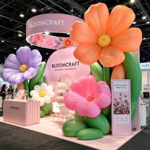 Giant Waterproof Durable Modern Event Decoration Colors <b>Inflatable</b> Flower LED Light Easy Setup - Product Image 1