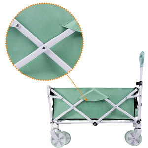 भारी-शुल्क क्षमता उद्यान फोल्डेबल आउटडोर बहु-कार्यात्मक वाहन, कैंपिंग फोल्डेबल समुद्र तट वाहन पोर्टेबल शिविर ट्रॉली - Product Image 5