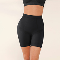 Al por mayor Fajas moldeadoras sin costuras de cintura media con control de abdomen, tipo boyshort, con mejor acolchado de cadera y levantador de glúteos para mujer