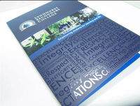 Dossier de documents scolaires A4 avec logo UV personnalisé dossier de présentation avec poches et fente pour carte de visite
