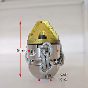 <span class=keywords><strong>Buse</strong></span> rotative haute pression en acier inoxydable pour le débouchage, le nettoyage, l'élimination des racines et le nettoyage des égouts - Product Image 3