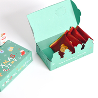 Boîte de papier de chocolat de gâteau de dessin animé 3D de Noël blanc pour l'emballage de biscuits de Biscuit manipulation de stratifié d'impression offset pour la nourriture