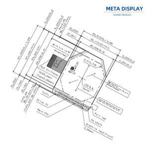 Sharp LS026B3SA01X Pantalla <span class=keywords><strong>LCD</strong></span> <span class=keywords><strong>TFT</strong></span> de 2,6 pulgadas con interfaz Mipi Resolución de 2160x2160 - Product Image 1