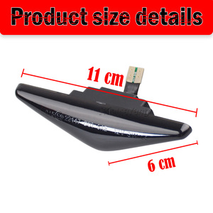 Señal de giro dinámica LED, marcador lateral, luz de guardabarros, indicador frontal de dirección para Ford Mondeo MK3 2000-2006 Focus MK1 1998-2004 - Product Image 3