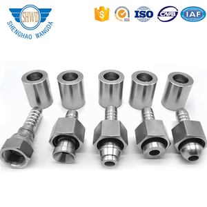Nhà sản xuất thép không gỉ áp lực cao uốn jic/BSP/bspt/NPT/metric/orfs/SAE tất cả các loạt Phụ kiện ống thủy lực - Product Image 5