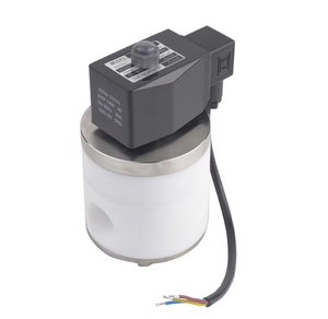 Op maat gemaakte <span class=keywords><strong>2</strong></span>-weg hoogtemperatuur watermagneetklep met corrosiebestendig PTFE-materiaal voor agressieve chemicaliën - Product Image 3