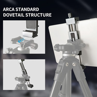 Adaptateur de trépied universel en alliage d'aluminium pour tablette iPad, support réglable de 3,54 à 8,54 pouces, vis 1/4 pouces, broches Arri, montures Arca Dovetail pour iPad