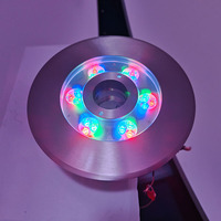Projecteur LED Submersible Professionnel pour Fontaine Extérieure, Étanche IP68 RGBW, en Acier Inoxydable, avec Jet d'Eau et Buse