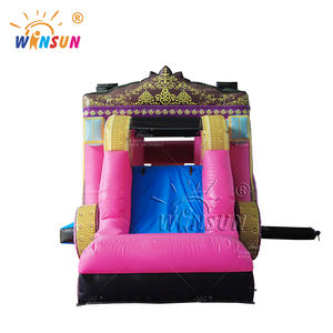 WINSUN Casa Gorila Cama Rebotar Sophia Rebotando 10 'x 10' Inflable Casa Rebotante Princesa Carruaje Castillo - Product Image 3