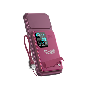 Y5Y10 แบตเตอรี่สำรองแม่เหล็กไร้สาย 15W ชาร์จเร็วสำหรับอุปกรณ์หลายชนิด พร้อมหน้าจอ TFT และขาตั้งพับได้ - Product Image 6