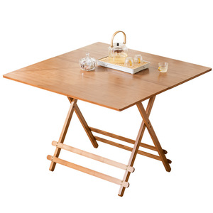 <b>Folding</b> Wooden Square Dining <b>Table</b> 60x60 Cm For Home Dormitory Use - Product Image 5