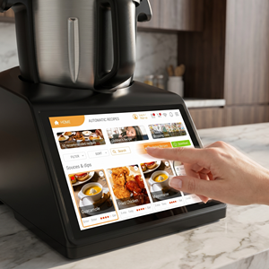 <span class=keywords><strong>Robot</strong></span> de cuisine intelligent avec application mobile 2400W, écran tactile 10 pouces, bol en acier inoxydable de 4,5 L, mélangeur alimentaire Thermo-mix - Product Image 5