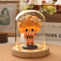 Cúpula de Vidrio de Borosilicato para Figuras de la Liga Juvenil Times, Cubierta Antipolvo para Muñecas TNT, Diseño Moderno Minimalista, Exhibición Transparente