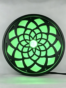 Projecteur LED rond pour scène, panneau floral violet, éclairage à tête mobile pour fêtes, clubs et événements - Product Image 1