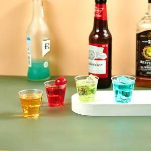 Verres à Shot jetables gobelets en plastique biodégradables gobelets de fête pour les tirs de gelée, la <span class=keywords><strong>bombe</strong></span> <span class=keywords><strong>Jager</strong></span>, le bière Pong, les Condiments, les collations - Product Image 2