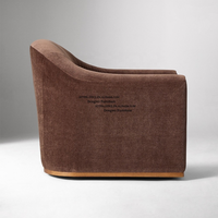 Fauteuil pivotant moderne une place en tissu pour bureau ou salon, idéal pour villas, canapé, chaise de négociation, mobilier
