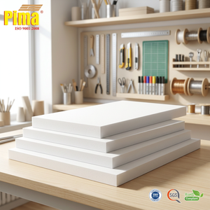 Lámina de Espuma de PVC Ignífuga Blanca de 4x8 pies - Cumple con el Estándar -94 - Sustrato de Exhibición para Accesorios de Venta Minorista - Product Image 1