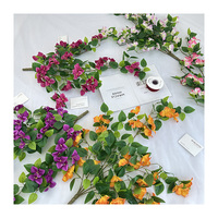 QYYM-261 Haute Qualité Grande Fleur De Bougainvillier Artificielle À La Main Doux Décoration pour Mariage Noël Graduation Occasions