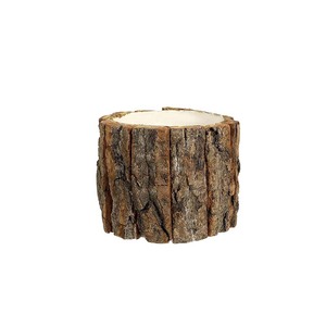 Bằng Gỗ Chậu Hoa Vỏ Cây Gỗ Chậu Hoa 4 Inch Vỏ Cây Bình Cây Gốc Cây Bình Bằng Gỗ <span class=keywords><strong>Planter</strong></span> Cho Ngoài Trời Trong Nhà Trang Trí Nội Thất - Product Image 2