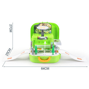 Jinming Offre Spéciale enfants stockage <span class=keywords><strong>voiture</strong></span> sac à dos <span class=keywords><strong>Garage</strong></span> jouet bricolage en plastique <span class=keywords><strong>dinosaure</strong></span> <span class=keywords><strong>voiture</strong></span> piste Parking Lot jouets - Product Image 6