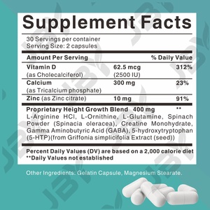 โรงงานเจบีวายผลิตแคปซูลเพิ่มความสูงแบบ OEM พร้อมแคลเซียมเสริมสร้างกระดูกให้แข็งแรง - Product Image 6