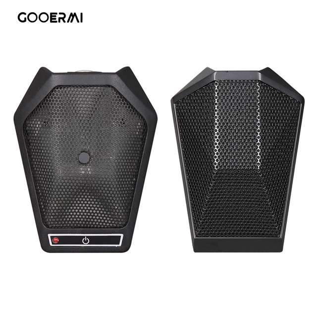 Gooermi DA-891U Professional USB Boundary Microphone, Half-Cardioid Condenser Mic with Mute Touch Switch for Meetings & Zoom
