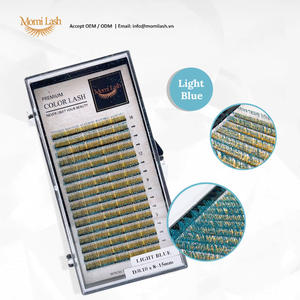 Pestañas con purpurina de colores mezclados brillantes y glamurosos, precio de fábrica, proveedor de Etiqueta Privada, extensiones de pestañas - Product Image 3