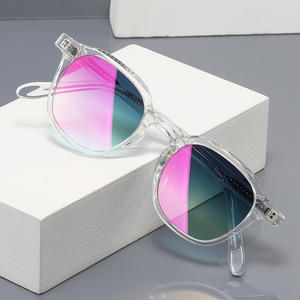 Lunettes de soleil ovales épaisses à la mode, verres polarisés UV400, film coloré Sunray, lunettes de soleil de créateur pour femmes, lunettes rétro pour hommes, lunettes TR90 - Product Image 2