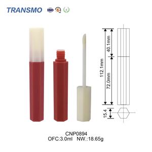 Tube de gloss à lèvres hexagonal 3ml, mini tubes de gloss à lèvres, tubes de gloss à lèvres personnalisés - Product Image 2