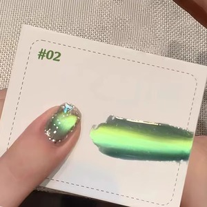 Autumn Winter <b>Nail</b> High-density Green Glass Bead Cat Eye <b>Gel</b> <b>Nail</b> Polish 2026 Popular Whitening <b>Nail</b> Art <b>Nail</b> Supplies - Product Image 4
