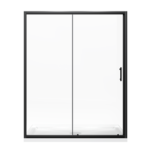 Glissière <span class=keywords><strong>de</strong></span> <span class=keywords><strong>douche</strong></span> <span class=keywords><strong>de</strong></span> porte <span class=keywords><strong>de</strong></span> salle <span class=keywords><strong>de</strong></span> bain mur à mur avec cadre noir avec personnalisation - Product Image 6