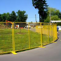Clôture temporaire en acier pour maisons, piscines et événements – Panneaux métalliques pour chantiers de construction – Grillage à mailles losangées pour l'intimité – Du Canada
