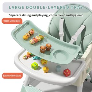 Silla plegable OEM para niños, sillas altas plegables para bebés, trona de alimentación, comedor ajustable para niños que comen - Product Image 3