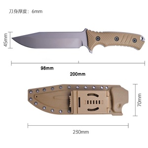 Navaja de Bolsillo de Acero Inoxidable Personalizada con Hoja Fija, Multifuncional, para Expediciones, Supervivencia, DIY, Popular para Camping, Compatible con ODM y OEM - Product Image 2