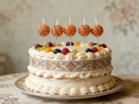 Mini bougies d'anniversaire en forme de ballon de basket pour les amateurs de sport, décoration de gâteau pour fête d'anniversaire, baby shower