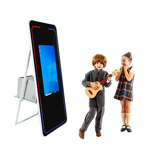 Le meilleur ensemble d'éclairage RGB ovale mince de 43 pouces en liquidation, abordable pour l'Europe, avec miroir magique Con Wow pour photomaton - Product Image 1