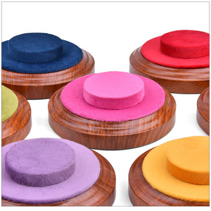 Customized Round <b>Bracelet</b> Display Tray Microfiber Jewelry Holder For Live Streaming And Buddhist <b>Bead</b> Showcasing - Product Image 3