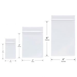 Custom Self-Sealing Reclosable LDPE <b>Zip</b> <b>Lock</b> <b>Bags</b> for Chewing Gum and Milk Clear Waterproof Eco-Friendly 2MIL Thickness - Product Image 2