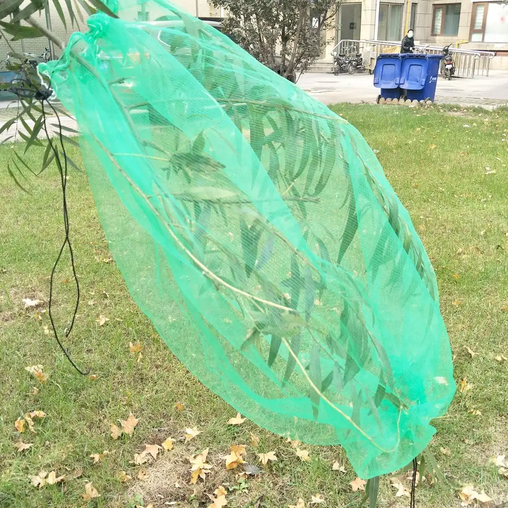 Green date palm harvest mesh bag date palm packing mesh bag