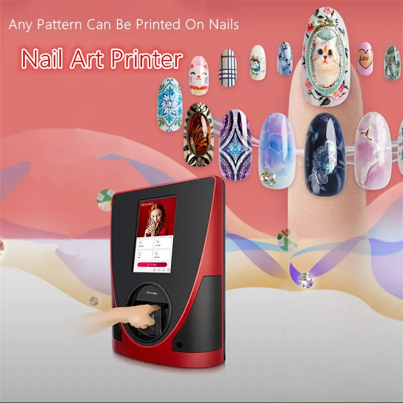 OEM Nails Mini 3D Nail Art stampante automatica Smart Wifi Nails macchina da stampa Ongle fai da te modello di colore Nailprinter per Manicure