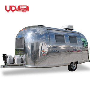 New Style Mobile Bar Food Cart <strong>Ice</strong> <strong>Cream</strong> Fast Food <strong>Trailer</strong> Mobile Stainless Steel Caravan Fast Food Truck For <strong>Sale</strong> UK - Product Image 1