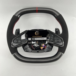 Volant en fibre de carbone de conception nouvelle et excellente pour Chevrolet <span class=keywords><strong>Corvette</strong></span> C8 - Product Image 1