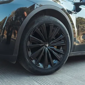 Лидер продаж, модная Крышка Ступицы Колеса из АБС-пластика 4 шт. для модели Tesla Y, крышка колеса 19 дюймов, комплект колпачков ступицы