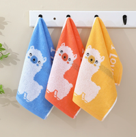 Toallas de Baño Absorbentes de Algodón para Niños Longren - Tamaño Pequeño para Jardín de Infancia y Uso Doméstico, Toallas de Mano para Bebés con Técnica Jacquard