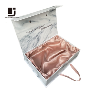12 years experience luxury custom logo marble paper gift packaging box with magnetic closure lid