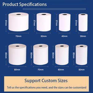 Papel Térmico para Tickets de 57x40mm 80x80mm al por Mayor, Rollos de Papel Térmico para Máquinas POS y EDC de Supermercado - Product Image 2