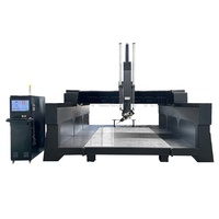Haute précision 4 axes sculpture cnc routeur mousse bois machine 3d coupe machines de gravure avec tête pivotante pour la fabrication de moules à bois